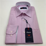 Zazzi Mens Long Sleeve Shirt 9771 Royal Lilac Stripe