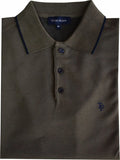 Phillips Menswear Tom Penn Khaki Knitted Polo