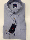 Andre Men's Shirt Shannon Navy Long Sleeve