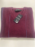 Gilt Edge Men's Jumper V Neck  9673 Berry
