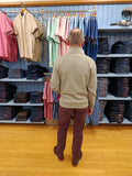 Soft Green 1/4 Zip Men's Sweater