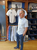 Phillips Menswear Tom Penn Blue Print Shirt