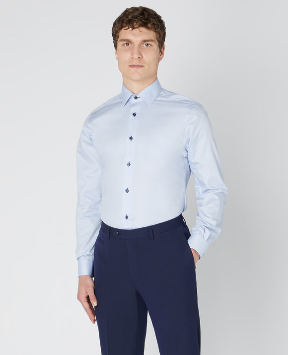 phillips menswear mens blue shirt