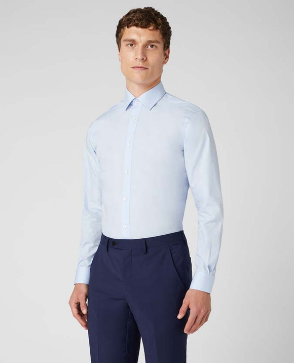 remus plain blue shirt