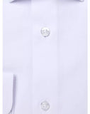 Close-up of a light purple dress shirt with buttons