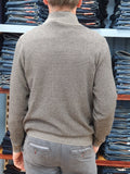 Grey 1/4 zip sweater