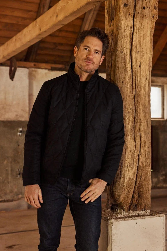 Donder Suede look Jacket Blue Night