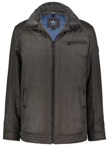 Donders Olive Jacket with fur collar