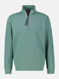 Phillips Menswear Lerros 1/4 Zip Sweater Green