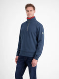 Lerros Men's 1/4 Zip Sweater Strom Blue