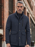 Lerros Men's Navy Wool Coat 2697050 col 09