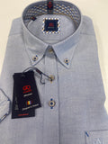 Andre Men's Short Sleeve Shirt Shannon Navy