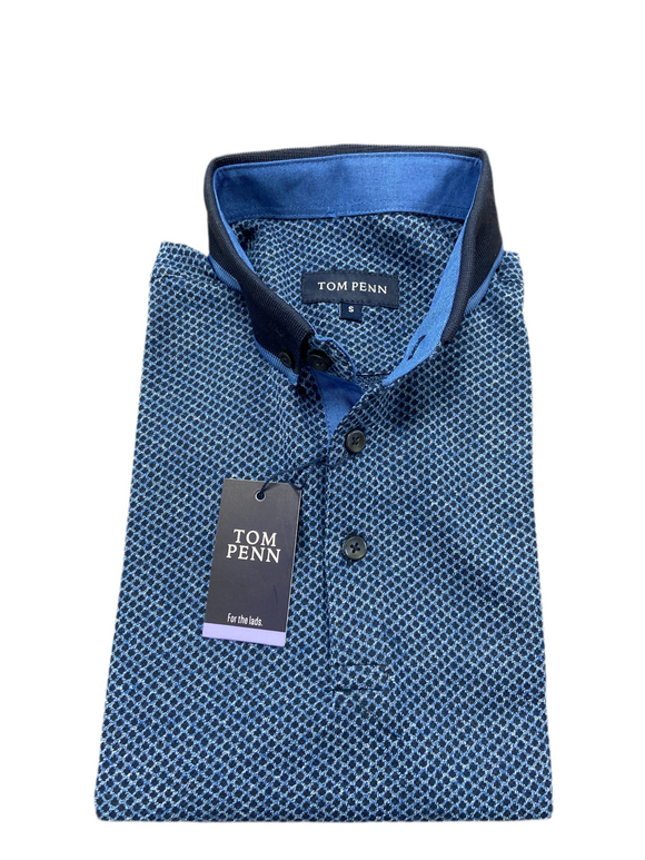Tom Penn Men's Polo Shirt TPP 943 Navy\Blue