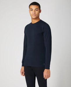 Men's Long Sleeve Crew Neck Navy 53120/78
