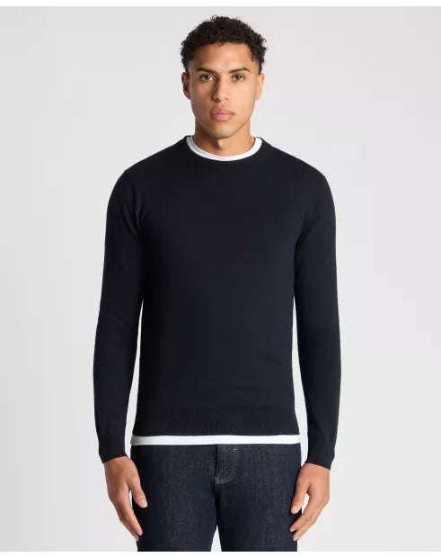 Remus Crew Neck Navy Sweater