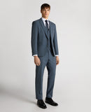 Men's Blue Check 3 Piece Suit