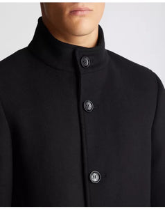 Remus Uomo Jonah Overcoat Black
