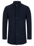 Navy Jonah Wool Overcoat
