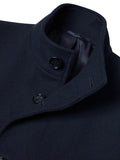 Remus Jonah Navy wool overcoat