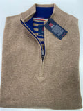 Andre Half Zip Men's Sweater Tory Camel