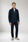 men's long zip cardigan
