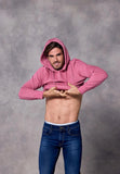rivet and denim mans hoody