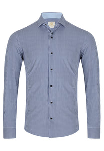 Gilded Gentlemen Navy Pin Strip Shirt