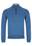 6th sense 1/4 zip blue jumper