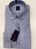 Andre Men's Shirt Shannon Navy Long Sleeve