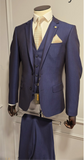 Men's 3 Piece Navy Suit