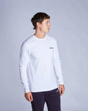 Men's White Long Sleeve Tee