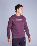 Diesel Men's Crew Neck Sweatshirt Alec Damson Plum