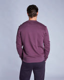 Diesel Men's Crew Neck Sweatshirt Alec Damson Plum