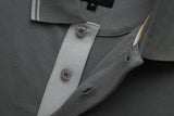 mens grey polo
