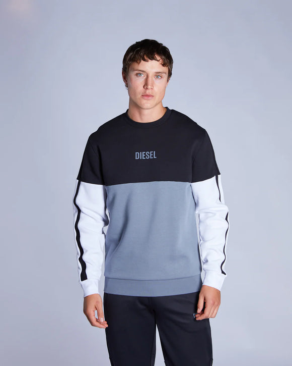 Diesel Buzz Crew Neck New Black Sweater