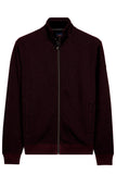 Baileys Men's Cardigan Sweater Full Zip 622210 col 40 Burgundy\Navy
