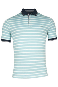 Baileys steel blue strip polo shirt