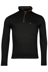 Baileys 1/4 zip sweater with zip pocket