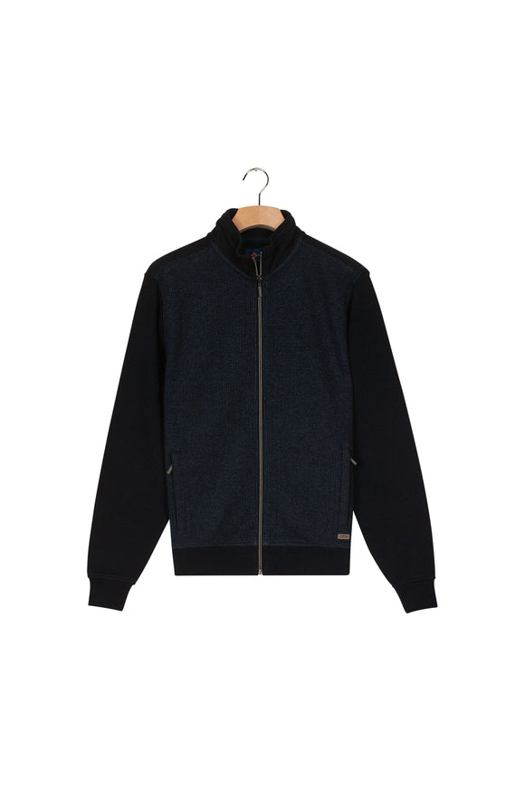 Bailey's Men's Full Zip Navy Cardigan