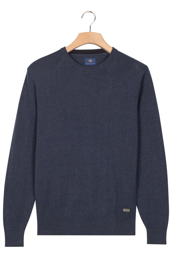 Baileys Blue Round Neck Jumpers