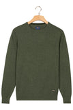 Men's Crew Neck Green Jumper