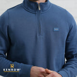 denim  half zip
