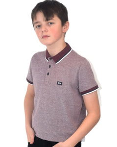 boys diesel polo t shirts burgundy