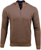 Andre Half Zip Men's Sweater Inch Ecru