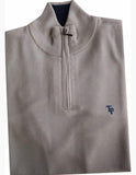 Tom Penn Quarter Zip Knit TP-053K Sand Beige