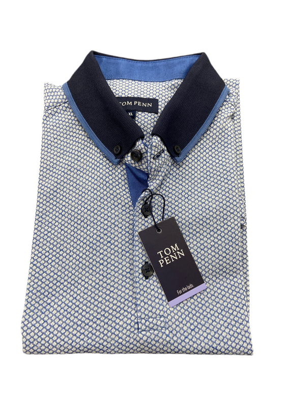 Tom Penn Men's Polo Shirt TPP 943 Blue