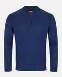 Andre Half Zip Mens Sweater Inch Cobalt