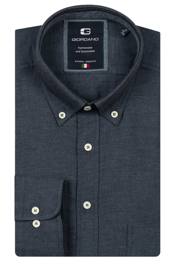 Giordano Navy Demin Look Shirt