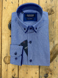 mens blue shirt