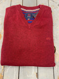mens berry knitwear
